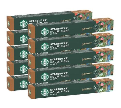 100 Nespresso* Original Compatible Capsules House Blend &ndash; STARBUCKS