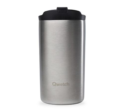 Travel mug isotherme Inox bross&eacute; - 35 cl - QWETCH