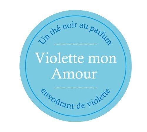 Th&eacute; Noir Violette mon Amour - Vrac 100 g - COMPTOIR FRAN&Ccedil;AIS DU TH&Eacute; image number 1