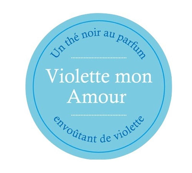 Th&eacute; Noir Violette mon Amour - Vrac 100 g - COMPTOIR FRAN&Ccedil;AIS DU TH&Eacute; image number 1