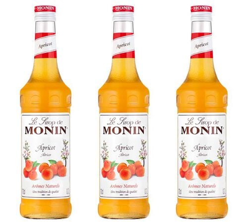 Lot de 3 Sirops Monin - Abricot - 3 x 70cl