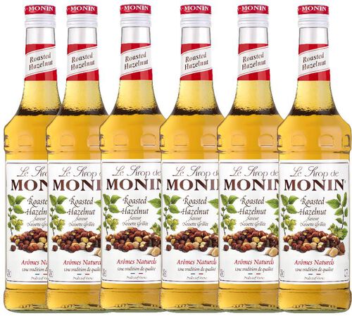 Sirop Noisette Grill&eacute;e + pompe doseuse 6 x 70cl - MONIN
