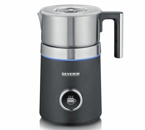 Severin - Milchaufsch&auml;umer Spuma 700 Plus SM3587 -  Edelstahl / Schwarz - 0,7 l