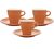 Tasses et sous tasses orange 9cl x3 - ORIGAMI image