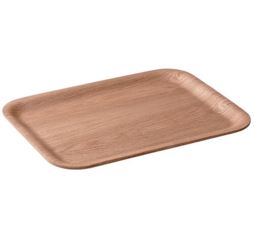 Plateau rectangulaire en saule anti d&eacute;rapant 32 x 24 cm Kinto