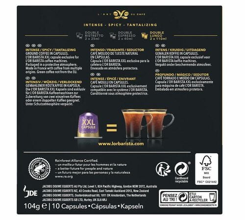 10 capsules L'Or Barista&reg; XXL Extra Long 8 - L'OR ESPRESSO image number 1