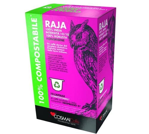 10 capsules compatibles Nespresso* Original Raja - COSMAI CAFF&Eacute;