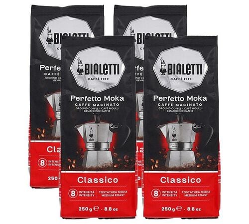 4 x 250g - Caf&eacute; moulu - Perfetto Moka Classico - BIALETTI