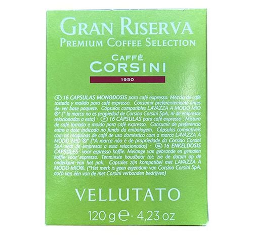 Lavazza A Modo Mio capsules Caff&egrave; Corsini Gran Riserva Vellutato x 16 Lavazza coffee pods image number 2