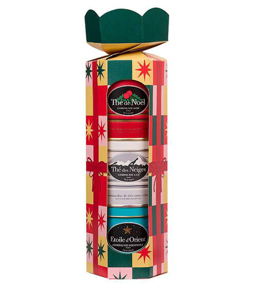 Coffret D&eacute;couverte &Eacute;toile d'Orient, Th&eacute; des Neiges, Th&eacute; de No&euml;l - Vrac 2 x 30 g et 1 x 25 g - COMPAGNIE & CO