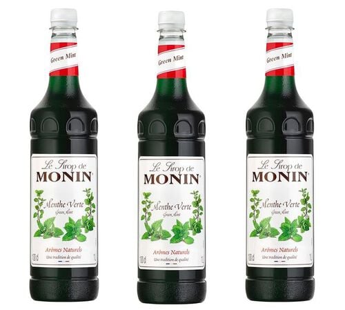 Sirop Menthe - Bouteille plastique - Monin 3x1L