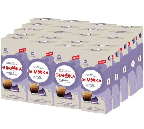 200 capsules Lungo- compatible Nespresso&reg; - GIMOKA