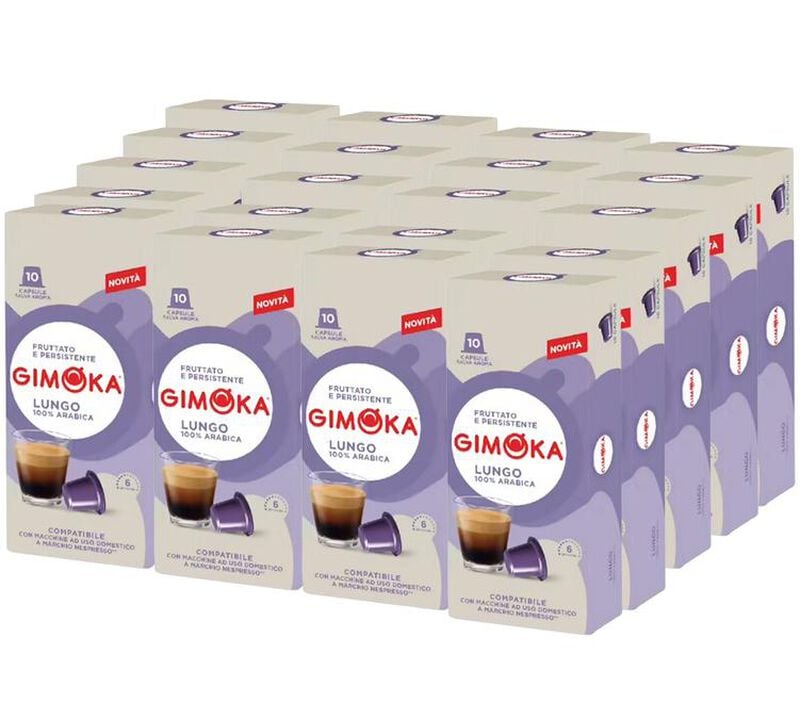 200 capsules Lungo- compatible Nespresso&reg; - GIMOKA image number 0