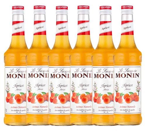 6 x Sirop Monin - Abricot - 70 cl