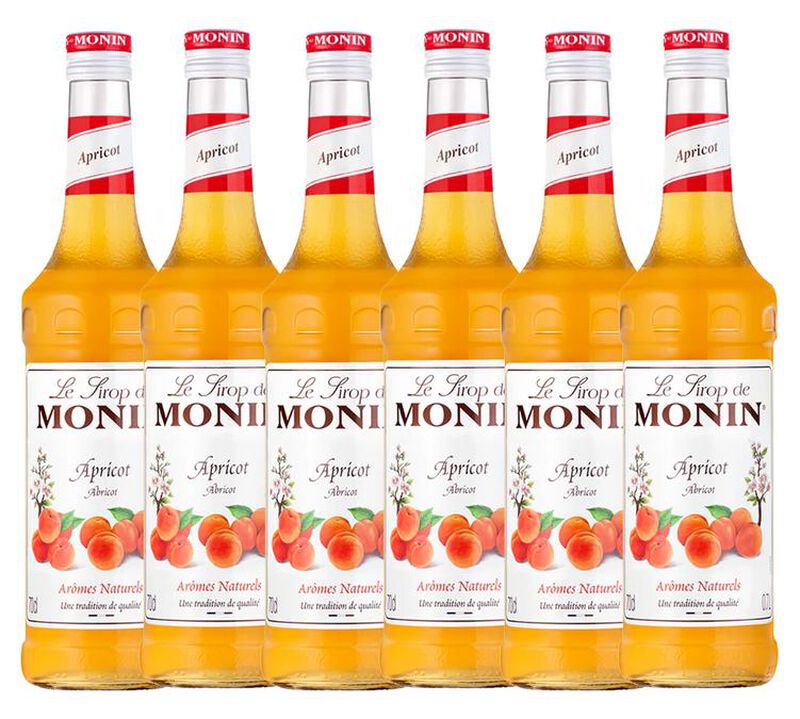 6 x Sirop Monin - Abricot - 70 cl image number 0