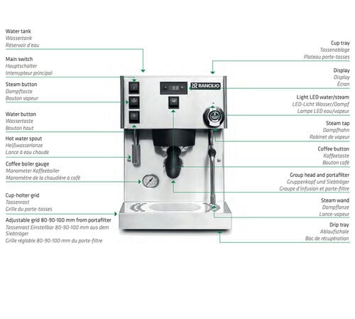 Machine espresso - Sylvia pro X blanche- Rancilio - Bon &eacute;tat image number 5