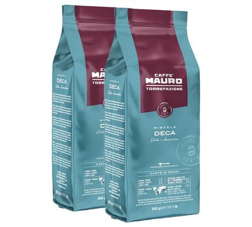 Caff&egrave; Mauro - Decaf 25/75 Entkoffeinierte Kaffeebohnen  1 kg