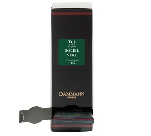 'Soleil Vert' Green Tea - 24 Cristal&reg; sachets - Dammann Fr&egrave;res image number 1