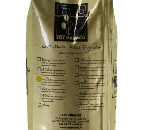 1 kg - Caf&eacute; en grain - Tradition - LOS PRIMOS image number 1