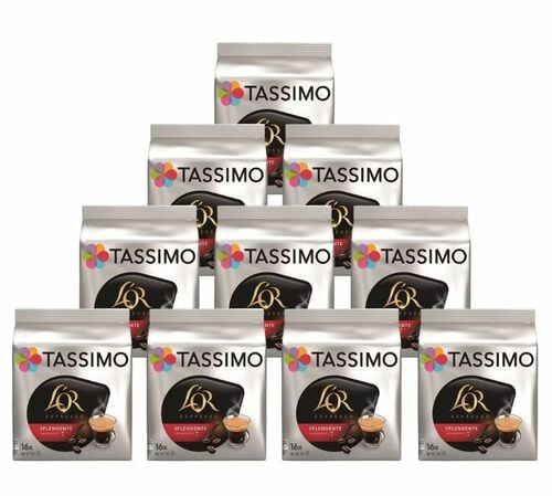Tassimo L'Or Espresso Splendente Coffee Pods 10 Packs (160 Drinks)