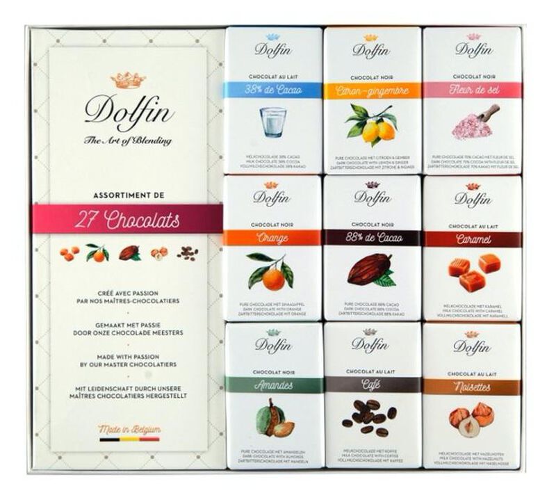 Coffret Assortiment Chocolat Noir et Lait - 270 g - DOLFIN image number 0
