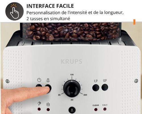Expresso Broyeur  Krups Essential Blanche EA810570 image number 3