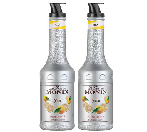 Lot de 2 pur&eacute;es de fruits 1L - Yuzu - MONIN