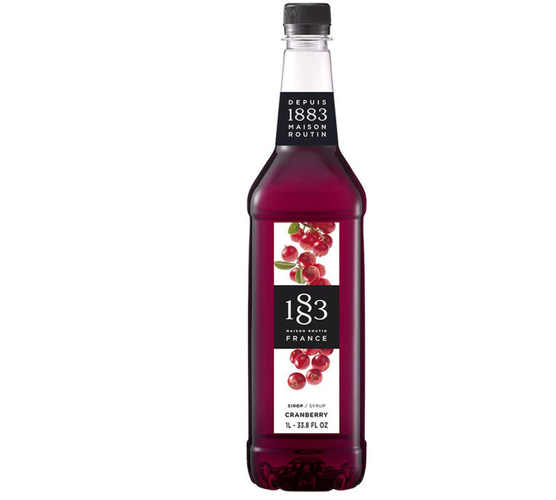 Sirop 1883 Routin Cranberry - Bouteille plastique - 1L image number 0