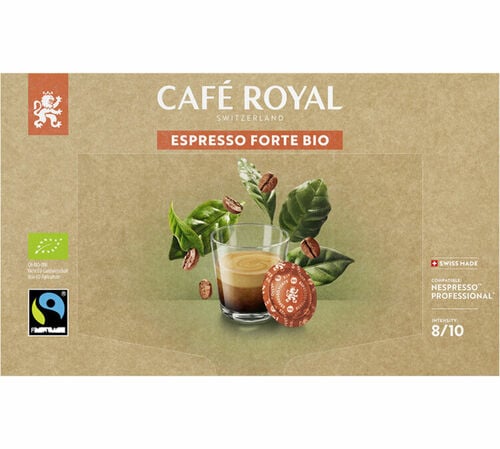 Caf&eacute; Royal Nespresso* Compatible Pro Pads Espresso Forte Organic x50