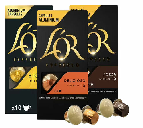 Pack d&eacute;couverte Italien 30 capsules compatibles Nespresso* Original - L'OR ESPRESSO