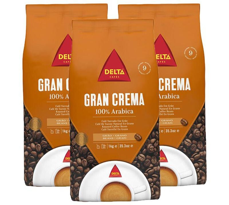 Delta Caf&egrave;s Coffee Beans Gran Crema - 3kg image number 0