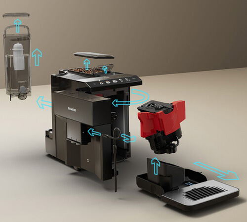 Expresso Broyeur SIEMENS EQ.500 C TP511R09 Classic image number 8