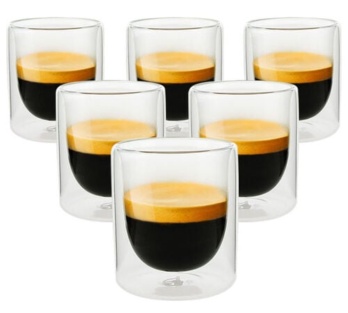 6 Verres double paroi Mila 10 cl - PYLANO