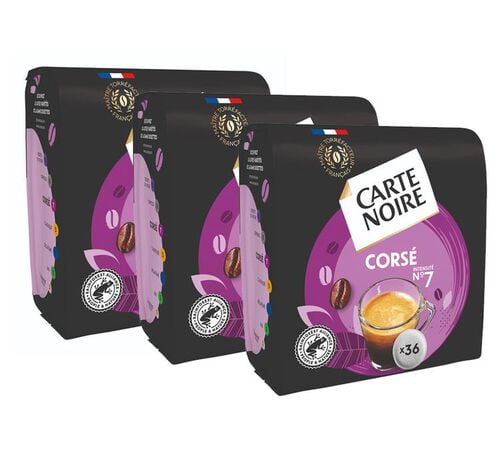 108 Dosettes souples n&deg;6 Cors&eacute; - CARTE NOIRE
