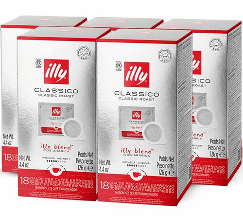 90 dosettes ESE Torr&eacute;faction Classico - Illy