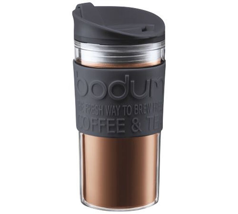 Travel Mug double paroi plastique 35 cl - Noir - Bodum image number 0