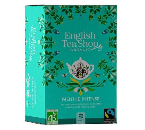 Organic Peppermint herbal tea - 20 sachets - English Tea Shop