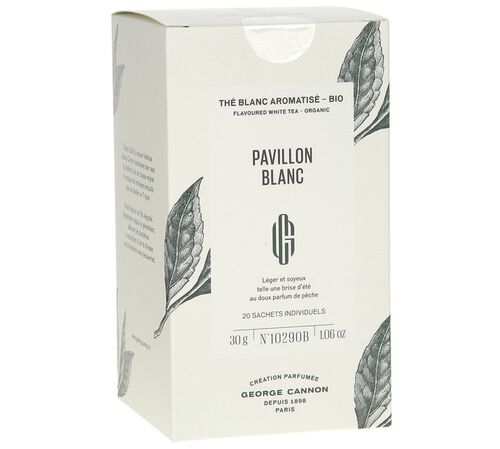 Wei&szlig;er Tee Pavillon Blanc Bio 20 Teebeutel - George Cannon