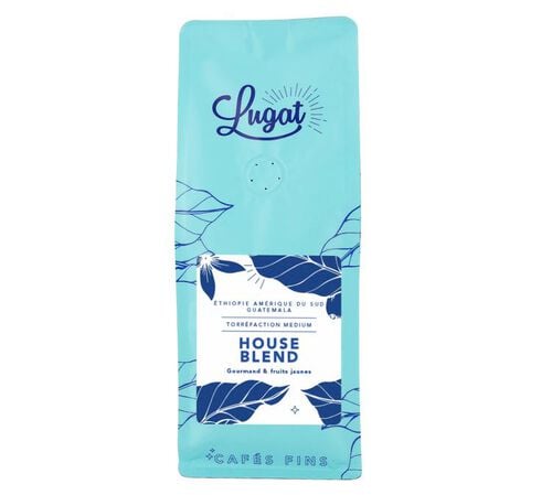 250 g - Caf&eacute; moulu - House Blend pour cafeti&egrave;re filtre anciennement Le Blend Maison - LUGAT