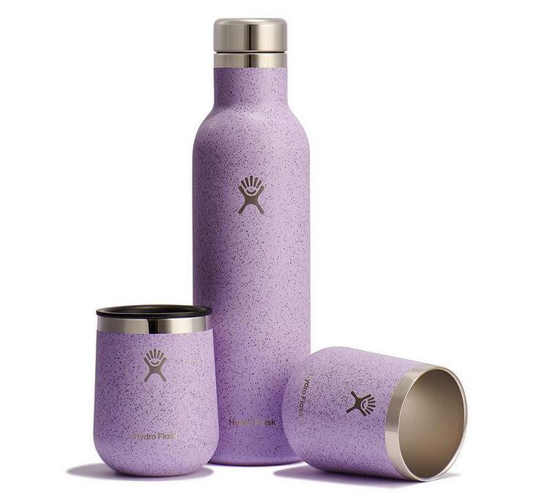 Set bouteille &agrave; vin 75 cl et verres 2 x 29cl - HYDRO FLASK image number 1