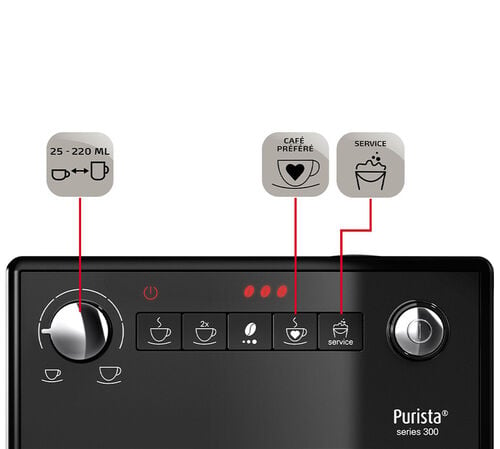 Expresso Broyeur MELITTA Purista&reg;  F230-104 noir mat image number 6
