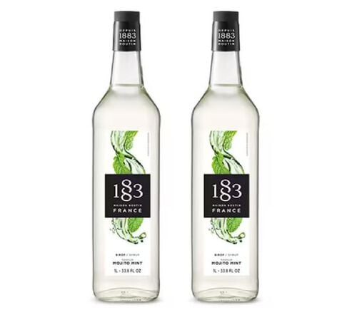 Sirop 1883 Routin Mojito Mint (Sans Alcool) - Bouteille Plastique - 2 x 1 L