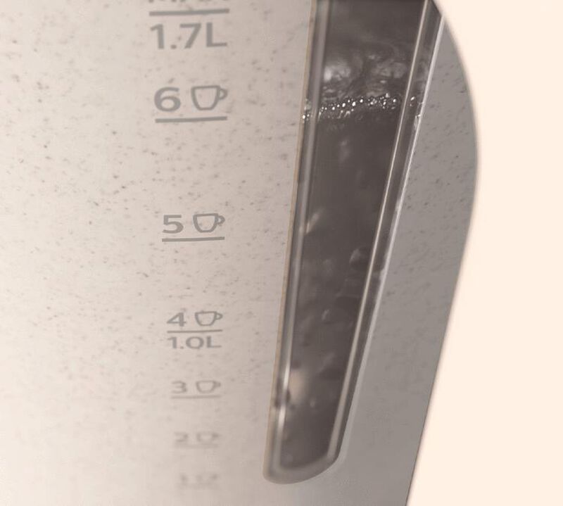 Bouilloire &eacute;lectrique Philips Eco-Conscious - 1.7L HD9365/10  Cr&egrave;me image number 3