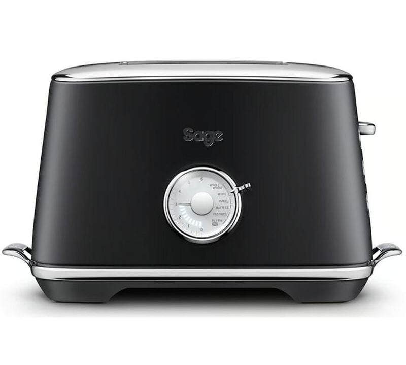 Sage - 2-Schlitz Toaster Luxe Toast Select - Black truffle image number 0