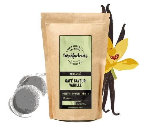18 dosettes souples - Saveur Vanille - LES PETITS TORREFACTEURS
