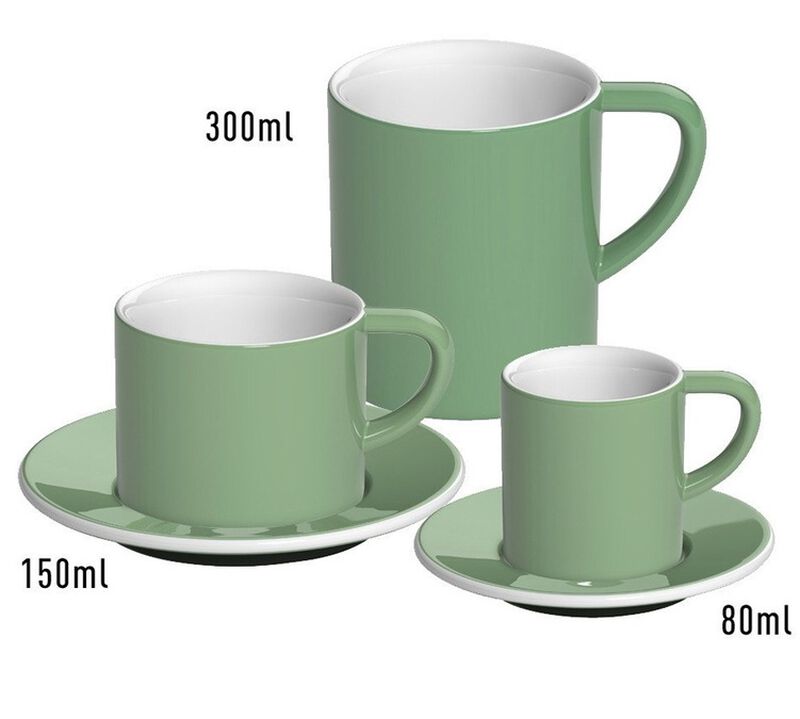 6 Tasses et sous-tasses Espresso Bond 8 cl Blanc - Loveramics image number 2