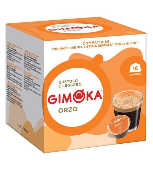 16 capsule compatibili Nescafe* Dolce Gusto* Orzo &ndash; Gimoka