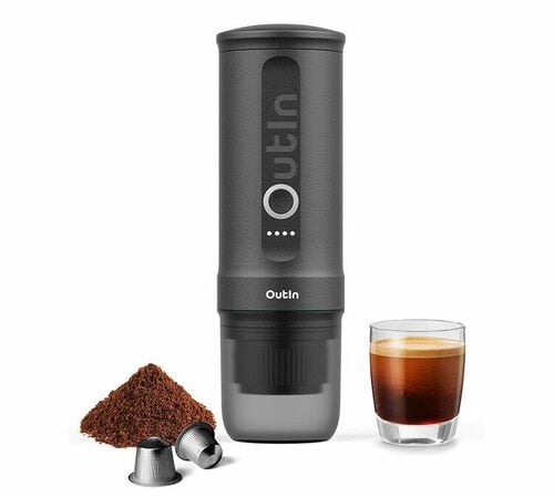 Cafeti&egrave;re de voyage OUTIN Nano Portable Space Grey