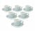 6 Tasses Espresso et sous-tasses Egg 8 cl River blue - Loveramics image