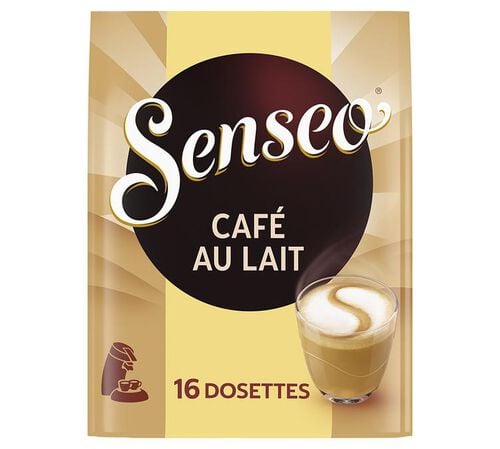 16 dosettes souples - Caf&eacute; au lait - SENSEO